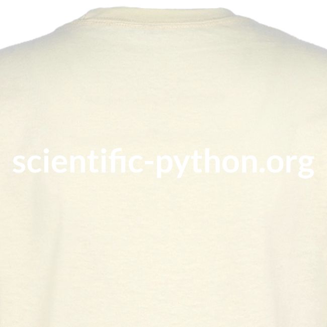 scientific python white logo