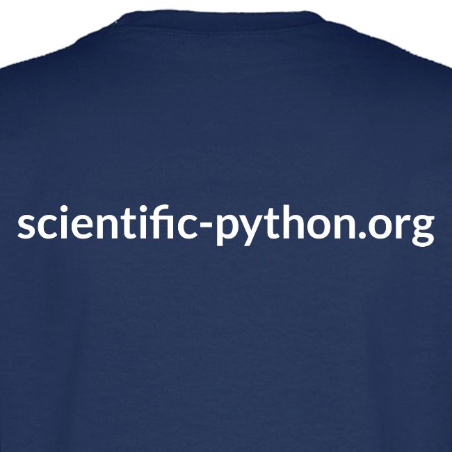 scientific python white logo