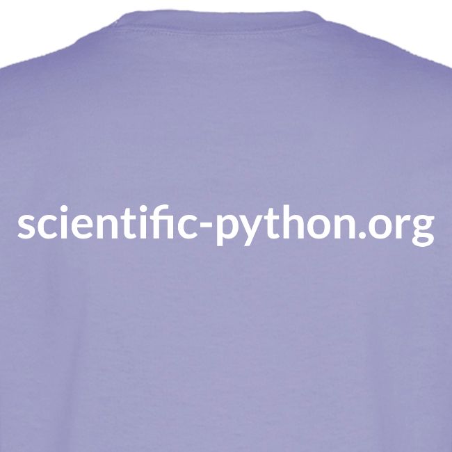 scientific python white logo