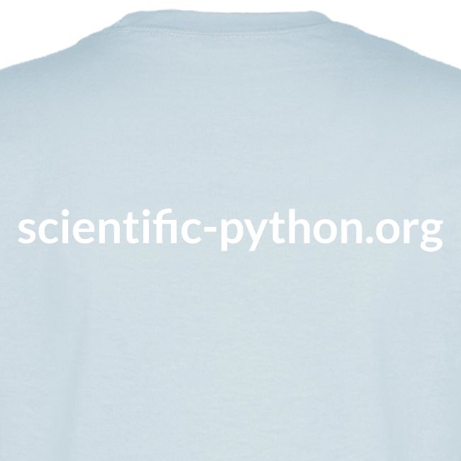 scientific python white logo