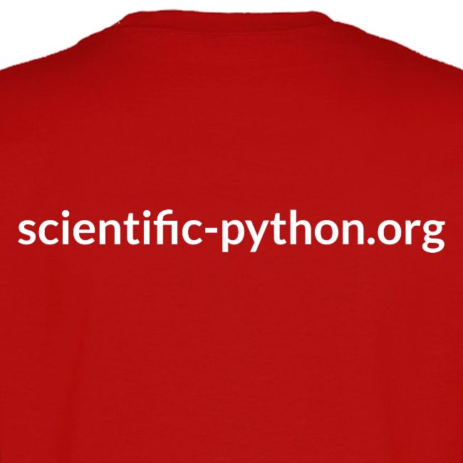 scientific python white logo