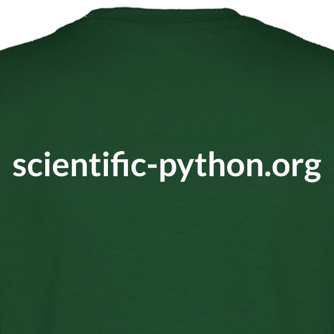 scientific python white logo