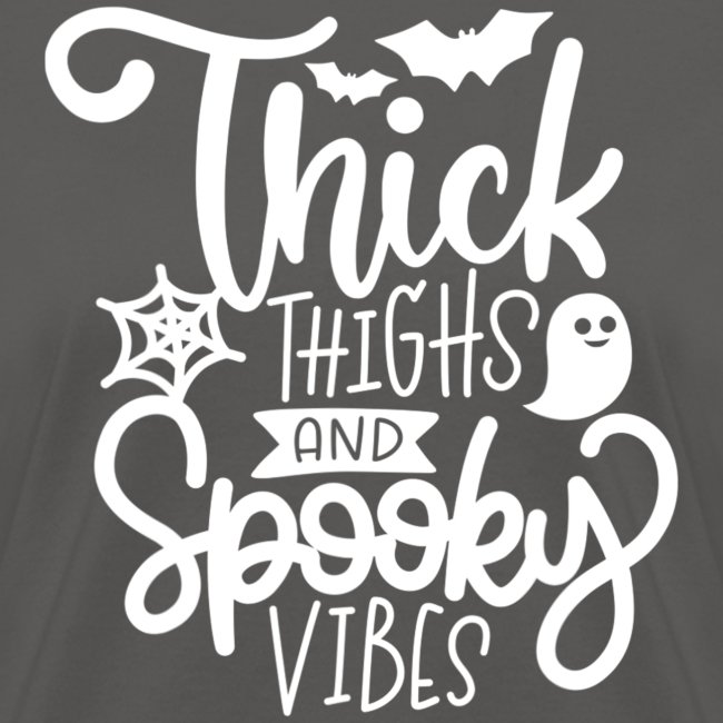 Thick Thighs and Spooky Vibes Halloween T Shirt