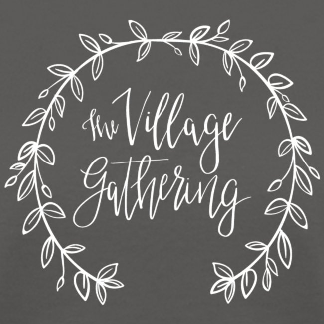 The Village Gathering // logo blanc