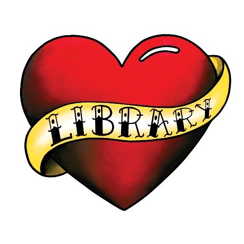 I Love My Library Tattoo - Women's T-Shirt