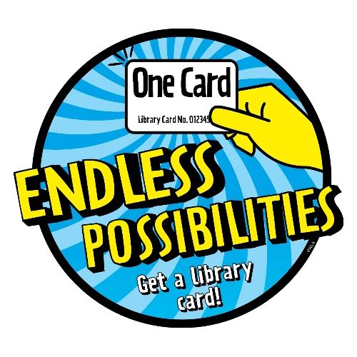 One Card, Endless Possibilities-Get a Library Card - Women's T-Shirt