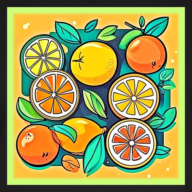 Citrus Fruit Art Design