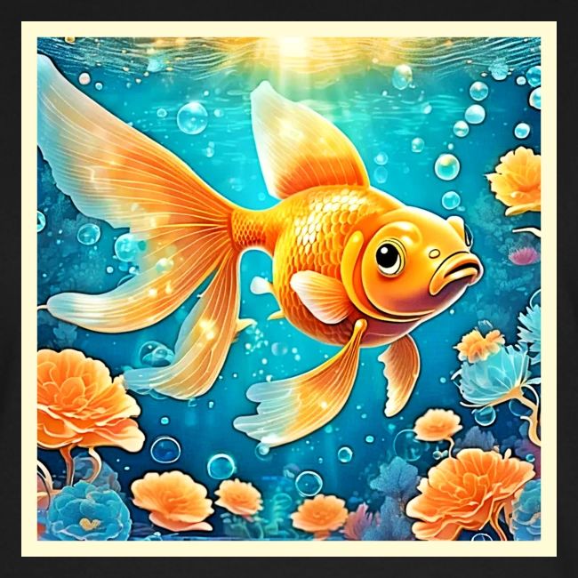 Underwater Goldfish Art