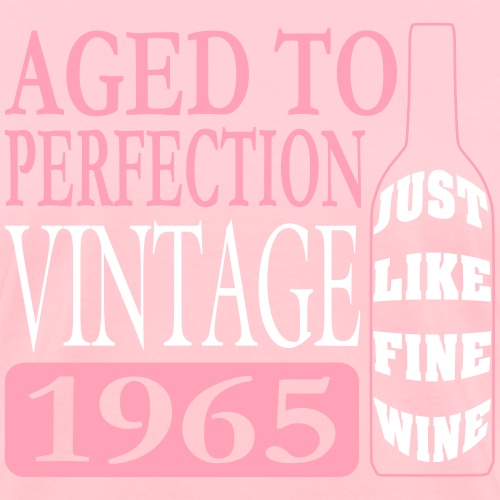 Vintage 1965 Fine Wine Birthday Vector - Women's T-Shirt