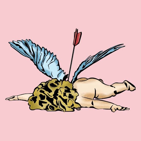 dead cupid drawing