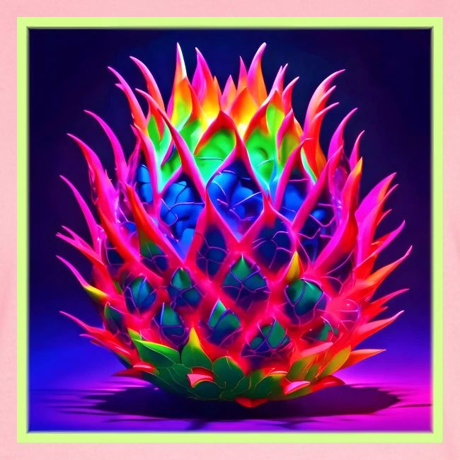 Electric Neon Dragon Fruit