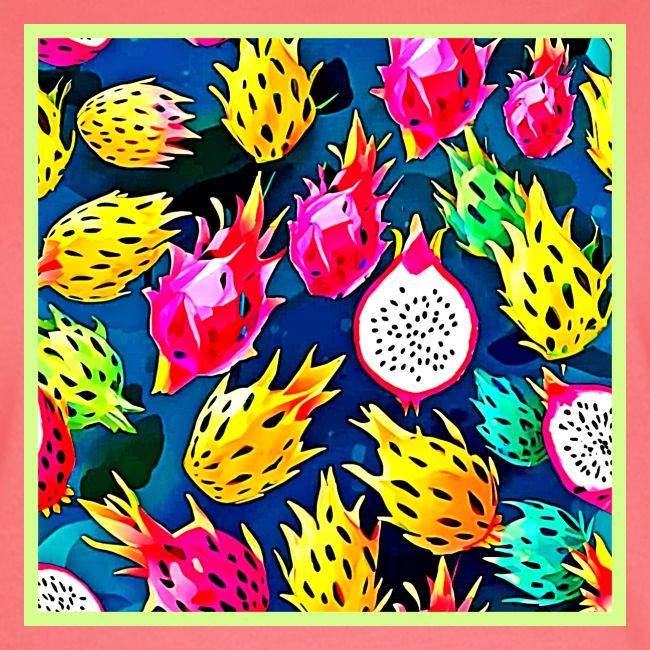 Dragon Fruit Pattern Art