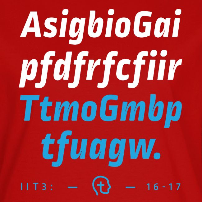 2 Timothy 3:16-17 (KJV) First Letter Method