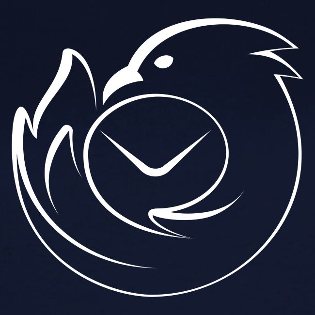 Thunderbird Logo Outline
