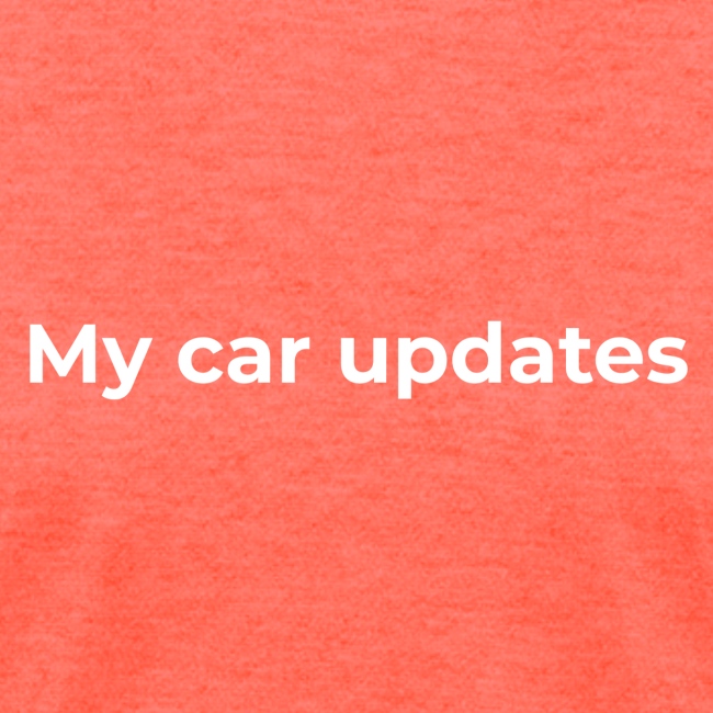 My car updates