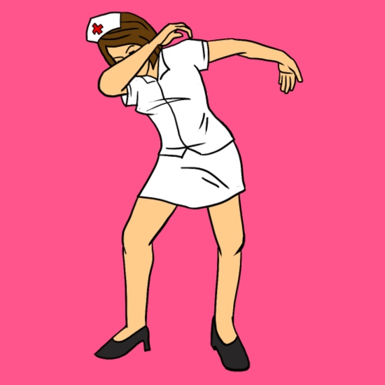 Dabbing Nurse Funny Dab Dance Médecin Lazy Woman' T-shirt Femme |  Spreadshirt
