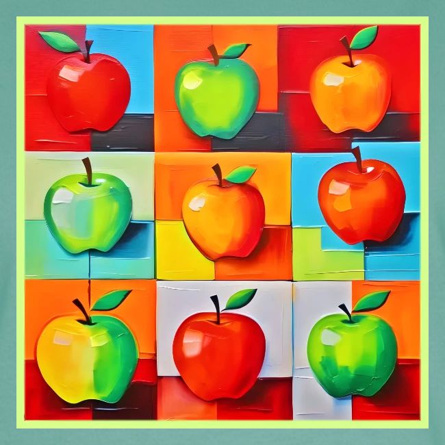 Colorful Apple Grid