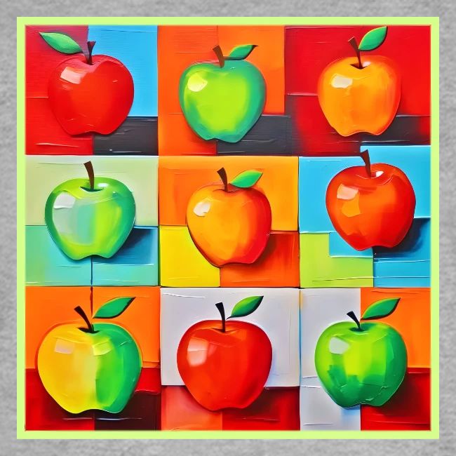 Colorful Apple Grid