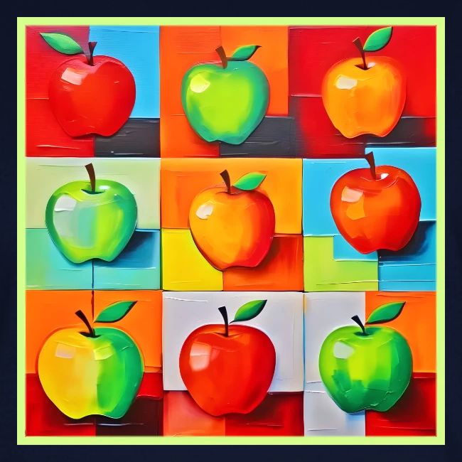 Colorful Apple Grid