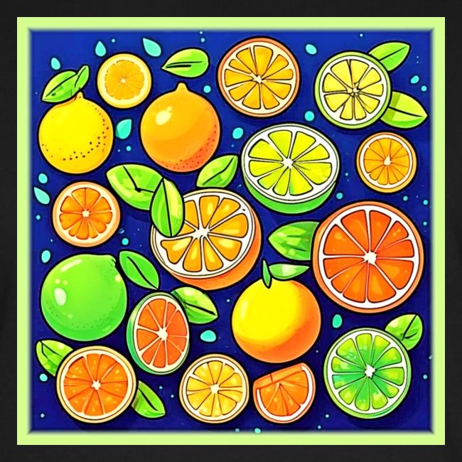 Fresh Citrus Slice Pattern