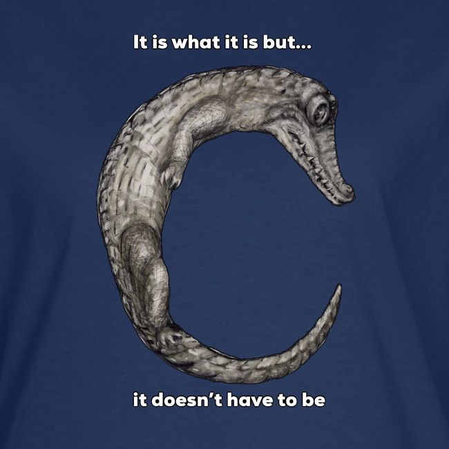 croc with text