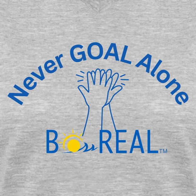Never GOAL Alone - Grey/Lt Blue
