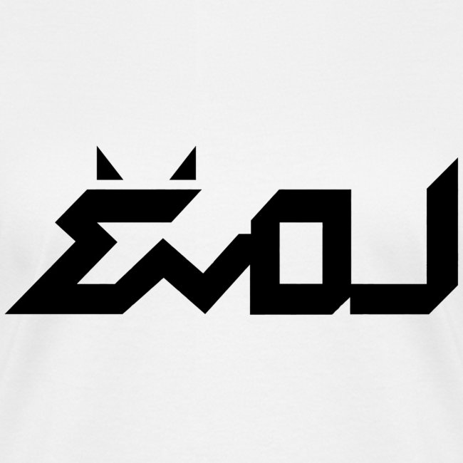 Evol Logo in Black Women's V-Neck