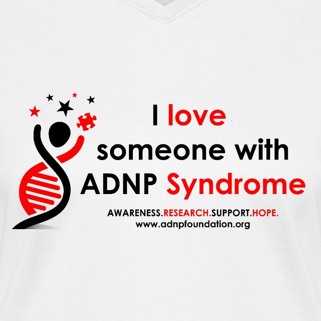 I LOVE SOMEONE WITH ADNP SYNDROME RED AND BLACK FO