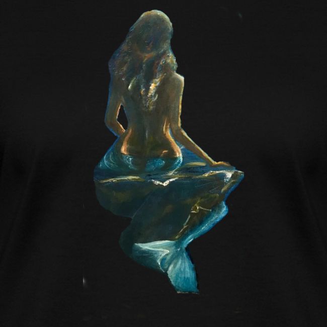 Midnight Mermaid on a rock