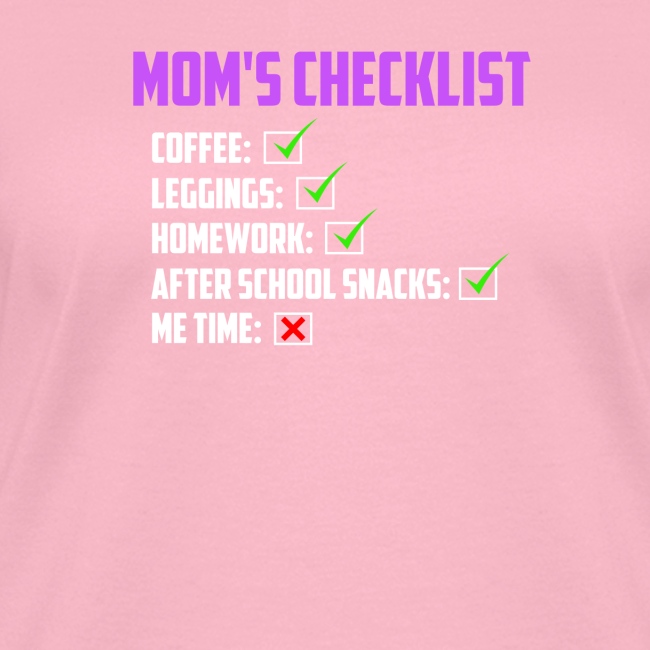 Mom Checklist- Momlife