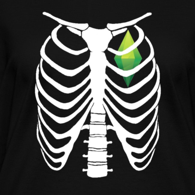 SimSkeleton Ribcage Plumbob Heart