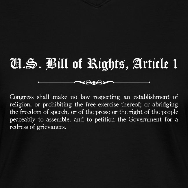 U.S. Bill of Rights - Article 1