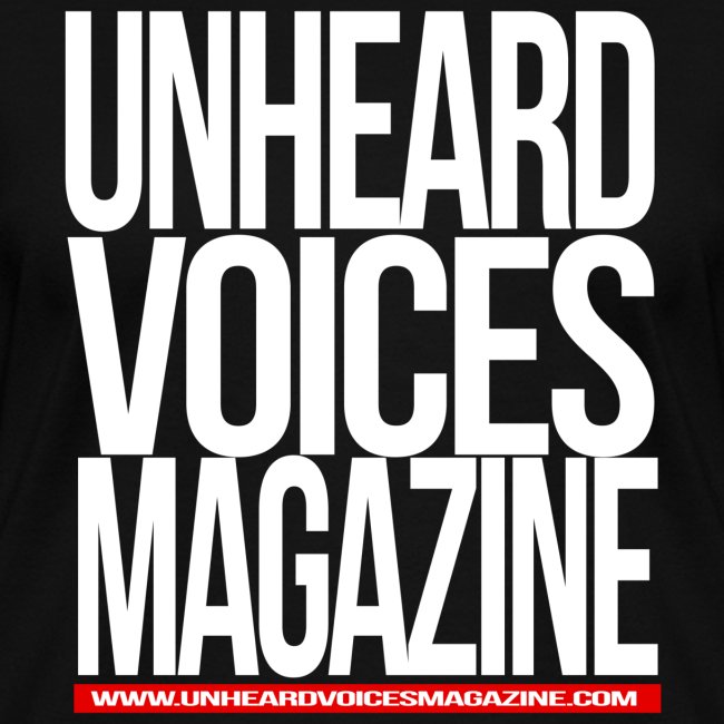 Logo du magazine Unheard Voices (Blanc)