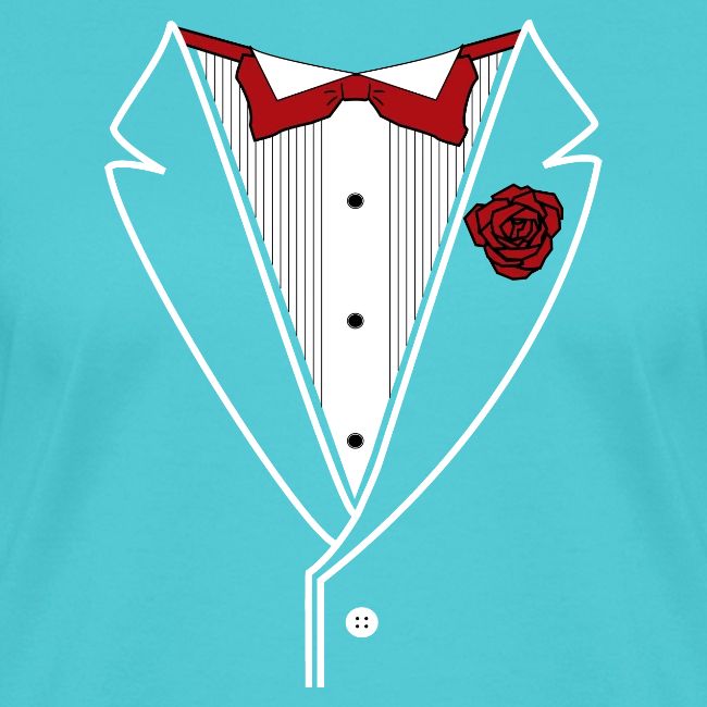 Tuxedo Shirt with Red bowtie