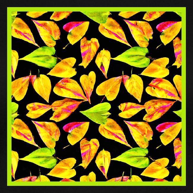 Neon Leaf Art Elegance