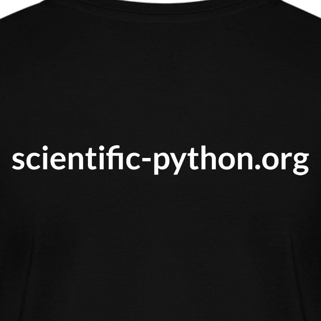 scientific python full color logo tee