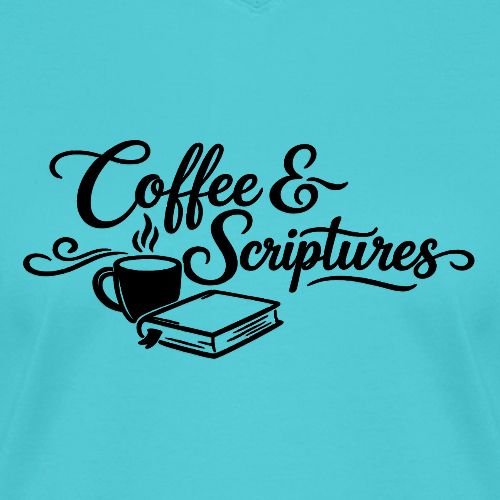 Coffee and Scriptures - Women's V-Neck T-Shirt