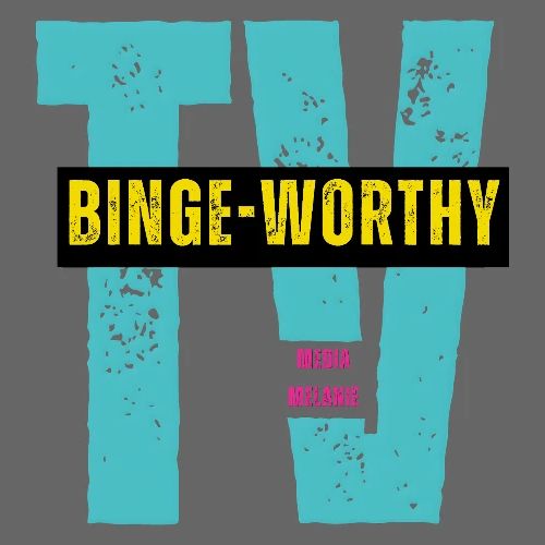 Binge-worthy | Media Melanie TV - Women's V-Neck T-Shirt