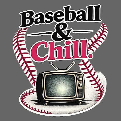 Baseball & Chill TV Vibes - Women's V-Neck T-Shirt
