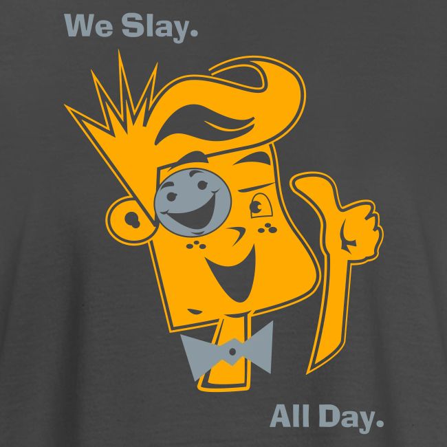 We Slay All Day Shiny Shirt Metallic Silver & Gold