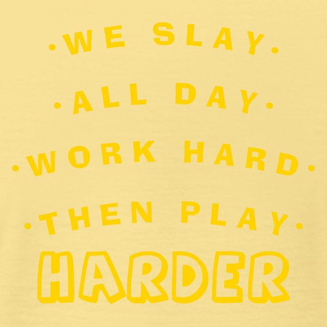 We Slay All Day Shiny Shirt Metallic Silver & Gold