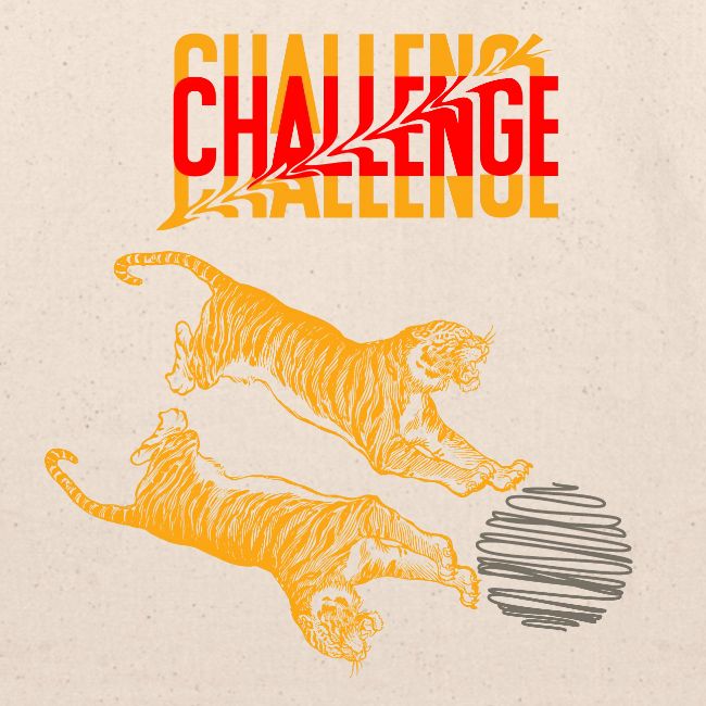 Double tiger fashion, jungle feline animals.