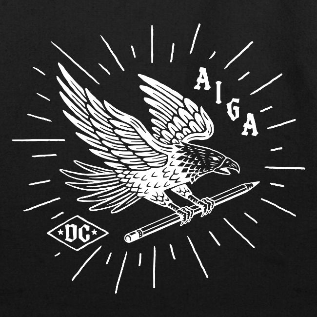 Fly Like an AIGA DC Eagle (white)