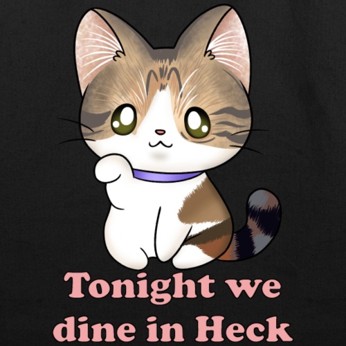 Chibi Baby Boo Tonight We Dine In Heck - Eco-Friendly Cotton Tote