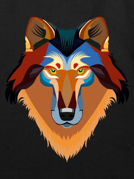 Orange wolf