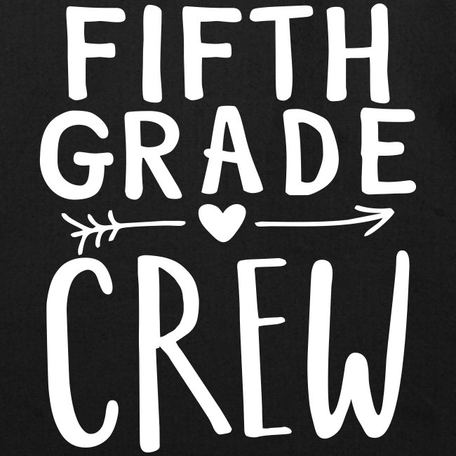 Fifth Grade Crew Heart Teacher T-Shirts