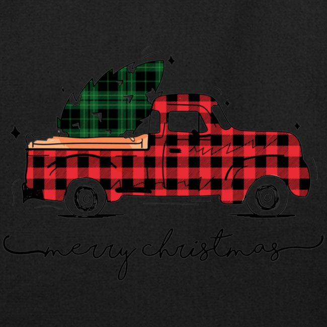 Merry Christmas Red Truck & Tree