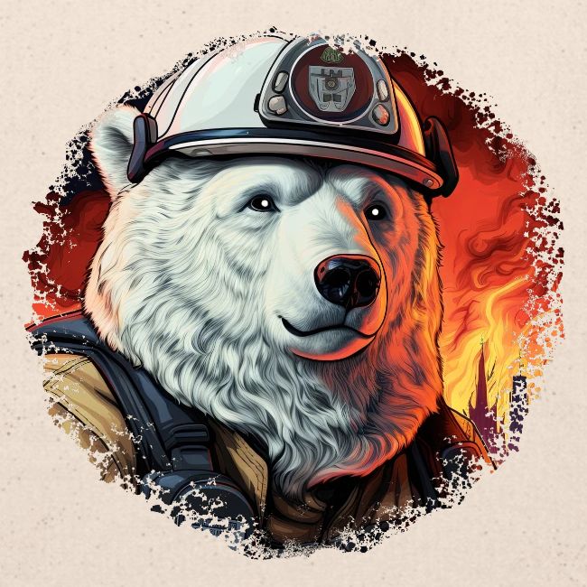 Firefighter polar bears