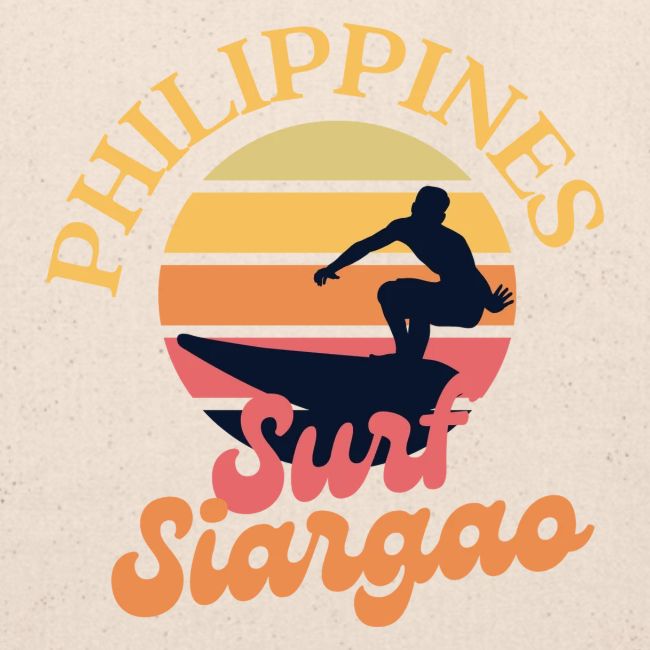 Siargao Retro Classic Surfing Sunset Beach T Shirt