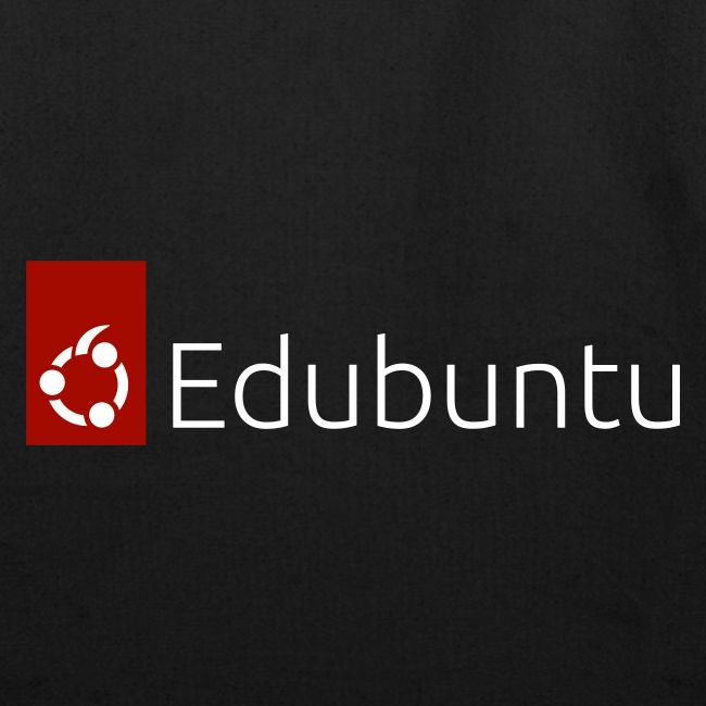 Edubuntu Logo 2023 - White